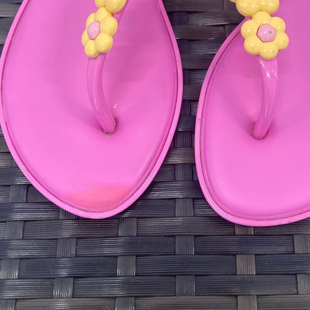 Melissa solar, spring sandals, with Daisy flowers women’s size 8 - Picture 7 of 8
